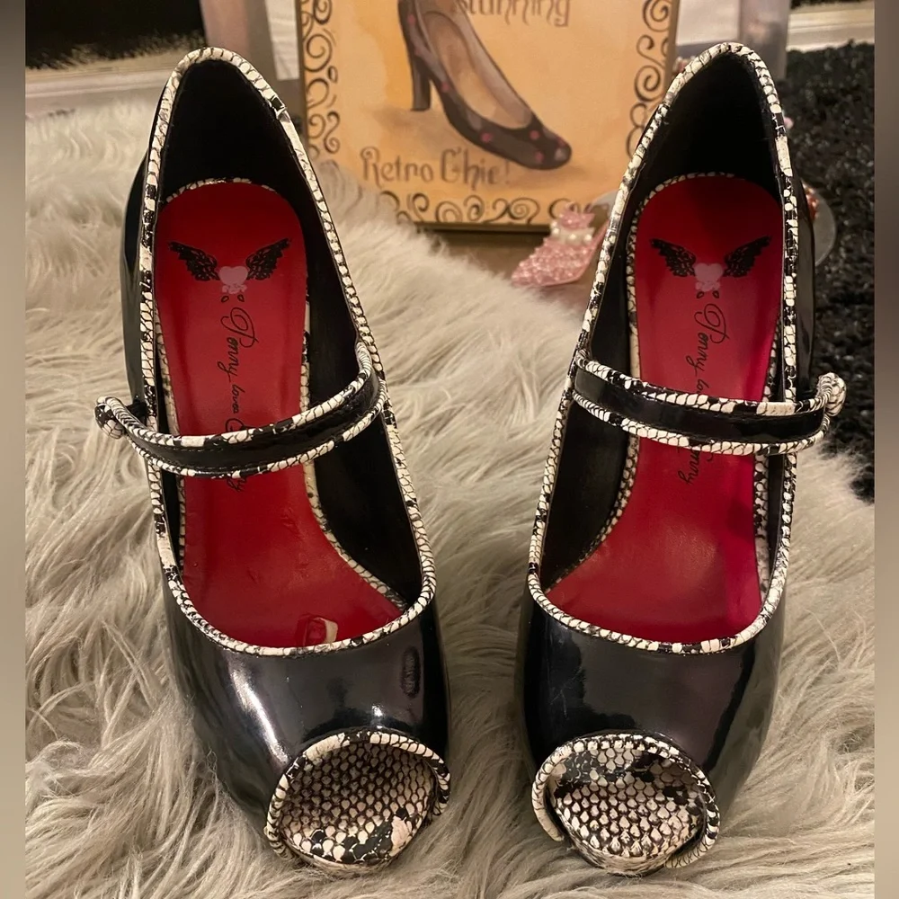 Platform High Heels by Penny Loves Kenny, Sz 8 - Picture 2 of 8